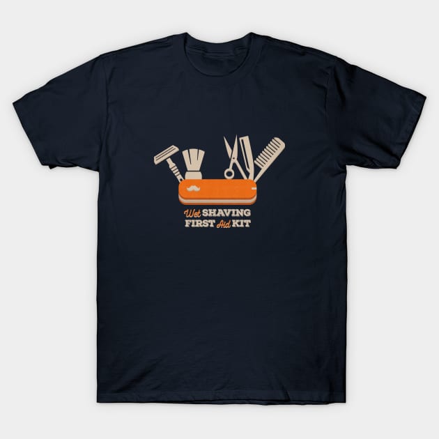 Wet Shaving First Aid Kid T-Shirt by DACHSWERK